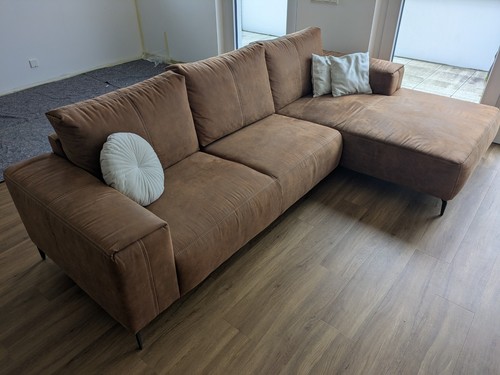 Cognacfarbene couch - cognacfarbene,
