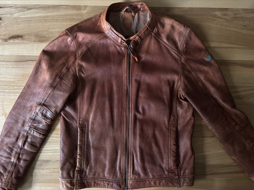 Lederjacke mit stehkragen - mit,