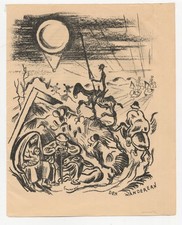 Lithographie 1919 Den Wanderern Richard Seewald Jentsch Nr. L 98