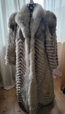 Echtpelz Polarfuchs Mantel