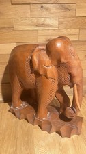Holz Skulptur Elefant