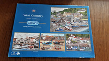 4 x 500 Teile Gibsons Puzzle,  West Country,  Terry Harrison  komplett