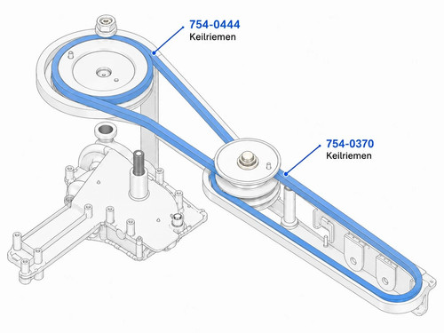 Keilriemen für mtd eurotrac - für,