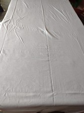 2 Oberleintücher Überschlaglaken ca 240 x 140 cm  weiss muster