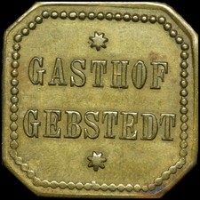 WERTMARKE: 10 Pfennig. GASTHOF