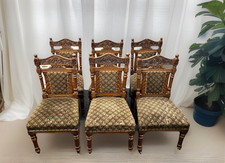 6er Stuhlset Esszimmer Antik