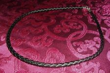 Geflochtenes Lederband Lederkette 925er Silberverschluß 3mm ALLE LÄNGEN