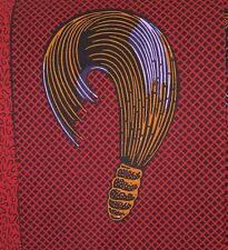 Stoffe Baumwolle Meterware - afrikanische Stoffe - Motiv - Handbesen