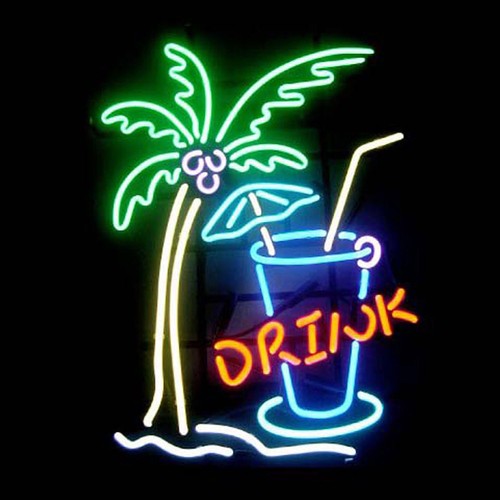 Palme getränke neon sign - getränke,