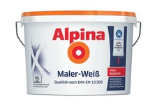 €2,59L  10 L Bald weg !!! Alpina Maler-Weiß hohe Deckkraft hohe Reichweite