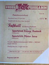 DDR Oberliga TSC Motor Jena -