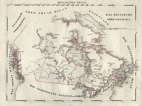 Kanada original lithografie - kanada,