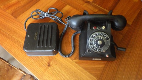 Telefon schwarz bakelit - schwarz,