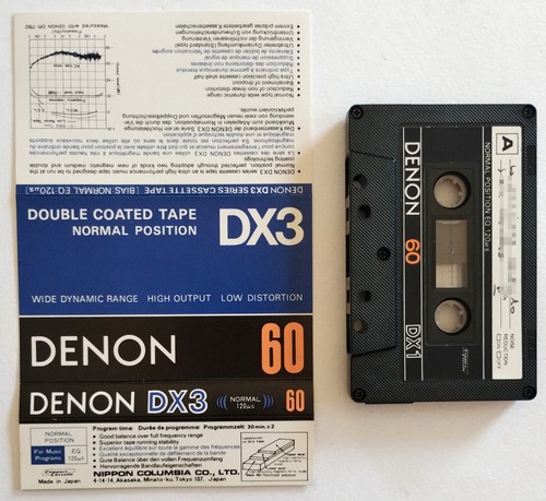 Denon dx3 musikkassette - mc,