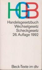 HGB Handelsgesetzbuch. 26. Auflage 1992