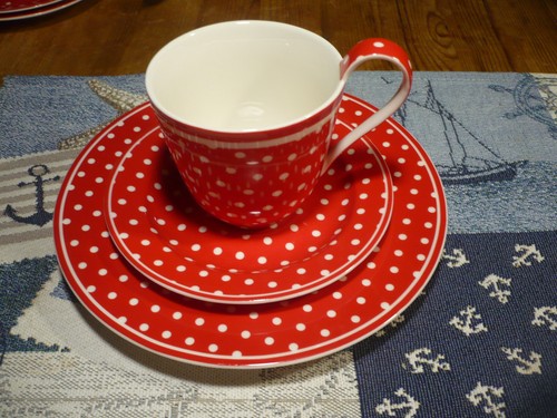 Greengate spot red - set,
