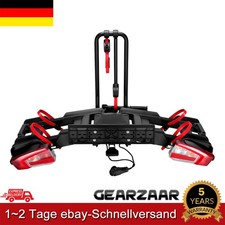 Kupplungs-Fahrradträger für 2 Fahrräder / E-Bikes Vormontiert mit Fußpedal 60kg
