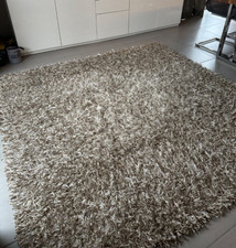 Teppich mit Fransen 2 x 2m für Wohnzimmer, Gästezimmer o.ä.  top modern