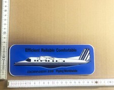 DORNIER 228  20cm Alter Aufkleber Flugzeug Fluglinie Gesellschaft rar selten ! 