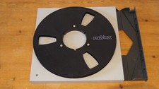 Revox 26,5cm NAB Tonbandspule in schwarz - Leerspule + Revox Schuber