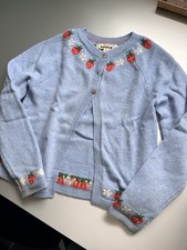 Mini Boden Strickjacke, Jacke, Pullover 128 134 140 Blau Mädchen