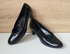 Gabor Comfort Pumps Schuhe Lack Leder Lackleder Schwarz Gr. 9 = 43