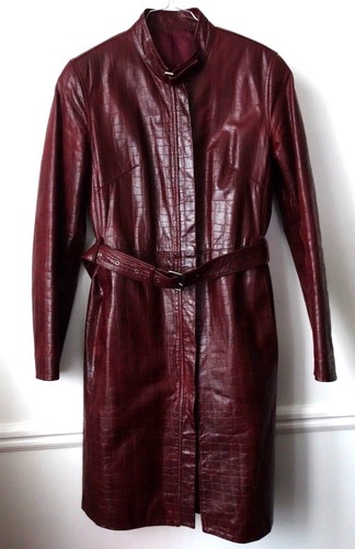 Ledermantel rot bordeaux zen - rot,