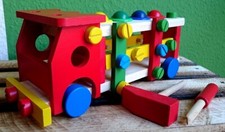 Konstruktionsauto - Holzspielzeug Fahrzeug Schrauben Hämmern Werkzeug Holz Kids