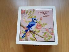 Holzschatulle Schmuckschatulle Schmuckkästchen Schatulle Holzbox weiß