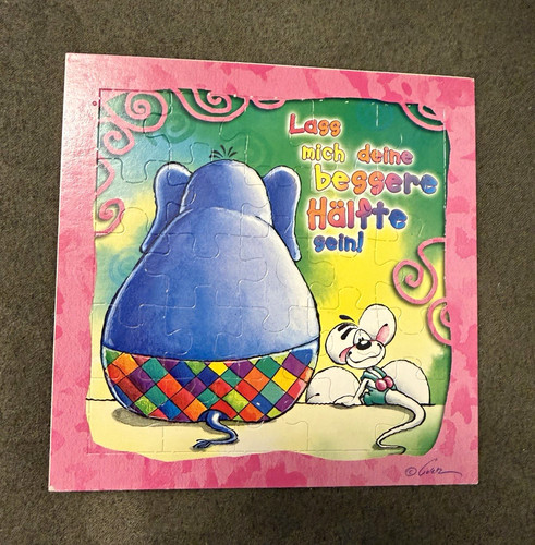 Diddl sonderkarte puzzle motiv - diddl, puzzle-motiv
