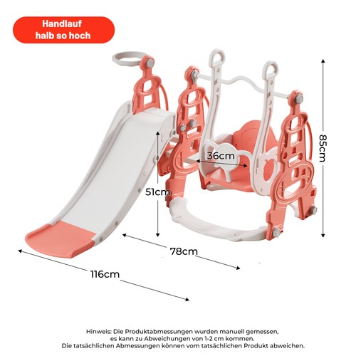 4-in-1-Kinderspielrutsche für