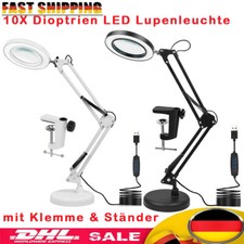 72 LED Lupenleuchte 10 Dioptrien Arbeitsleuchte Lupenlampe Lupe mit Clip,Basis