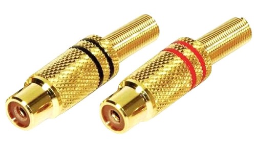 Cinch rca kupplung rot - 2,