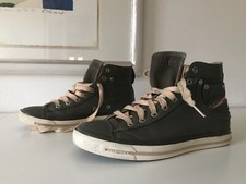 ☀️ DIESEL INDUSTRY ☀️ coole Chucks in Oliv - Echtleder/Textil