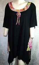 THEA 42 PLUS  SCHWARZ STRETCH TUNIKA SHIRT Gr. 50 52