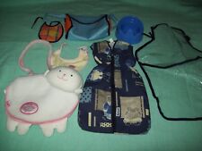 Wickeltasche Baby Annabell, Puppenschlafsack, Puppentöpfchen, Lätzchen