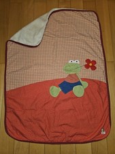 Sigikid Krabbeldecke Frosch, Kuscheldecke mit Fellrückseite