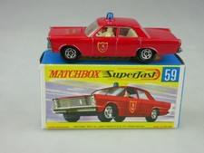 59-A Ford Galaxie Fire Chief - 53639 Matchbox Superfast