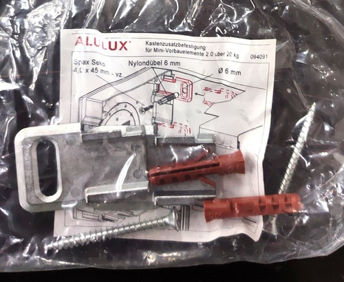 Alulux kastenzusatzbefestigung - alulux,
