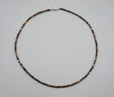 Kette Halskette PIETERSIT facettiert Kugel Perlen ca 42 cm mit 925er Silber