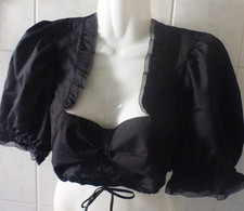 Dirndlbluse schwarz 42 - dirndlbluse, gr.