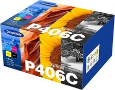 4x XXL Toner für Samsung Xpress C460W Xpress C410W CLP-365 360 CLX-3305 CLT-406S