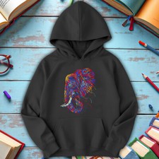 Jungen und Mädchen Elefant