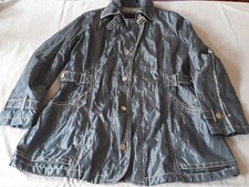 "COSIMA NR°1"Schicke Da.Übergangsmantel/Parka gefüttert d.Blau GR:42⚠️s.Maß!Neuw