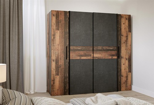 Kleiderschrank kaleb old wood - kleiderschrank,