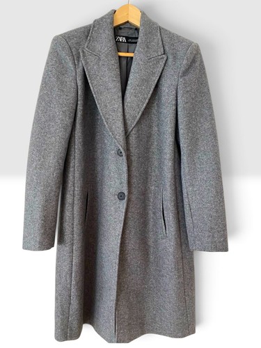 Zara damen mantel grau s - grau,