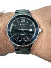 M.Johansson Herren Unisex UHR Keramik Ronda Präzision Quarzwerk 