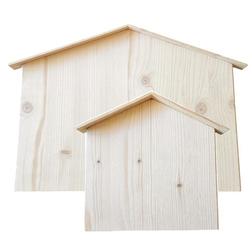 Holz haus silhouette mit dach - mit,