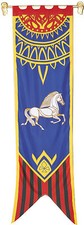 ROHAN Banner II - Herr Der Ringe Flagge offizielle Replica  Fahne ca 55 x 201cm