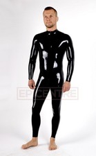Schwarz Herren Catsuit aus